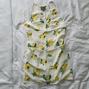 Gorgeous lemon print sun dress